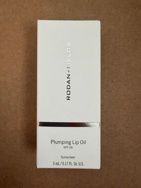 Rodan + Fields Plumping Lip Oil SPF 28 Berry Brand New in Box Exp. 10/2025
